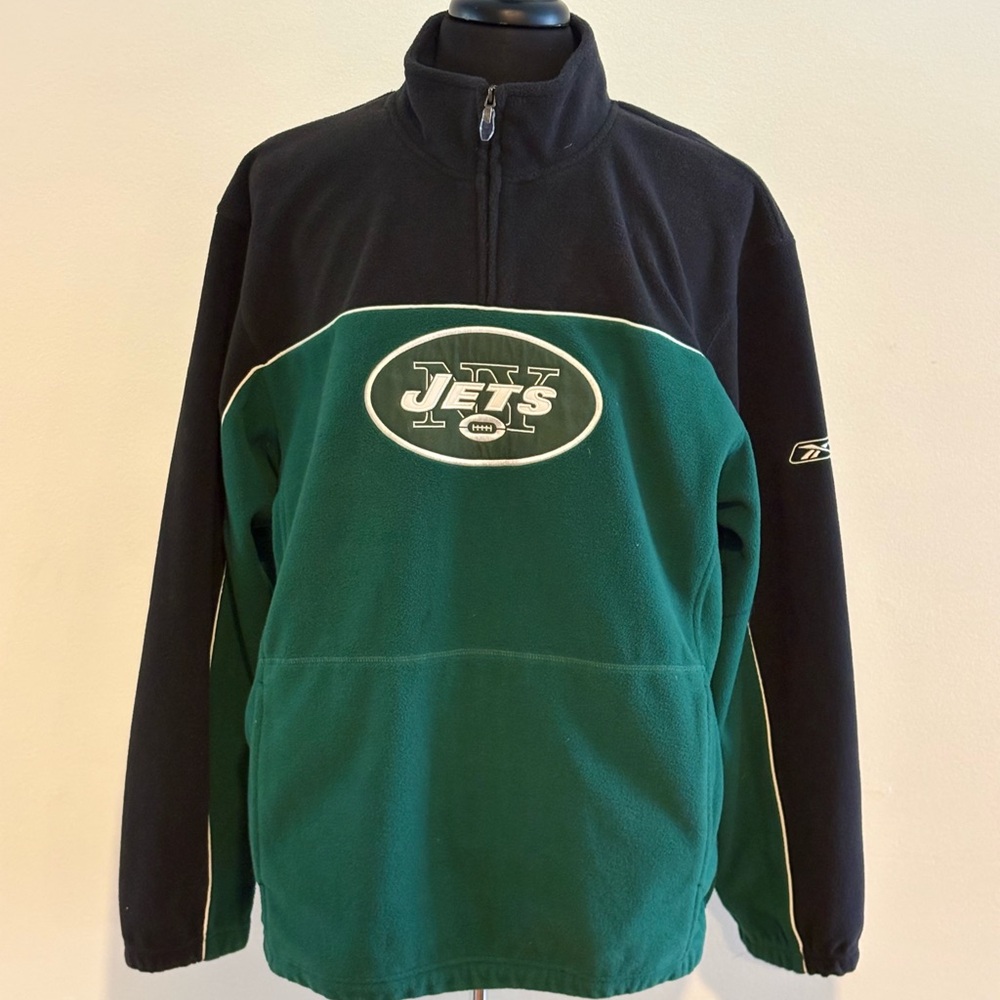 NFL NY Jets Reebok Men’s Performance Jacket Green and Black XL